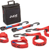 Acebikes ace bike cam fibbia pro set cinghie di tensione set di cinghie di ancoraggio acebike cam fibbia pro