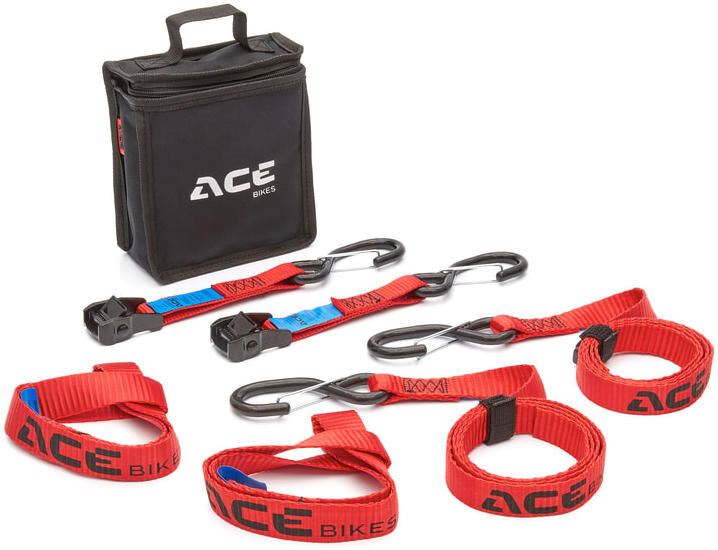 Acebikes ace bike cam fibbia pro set cinghie di tensione set di cinghie di ancoraggio acebike cam fibbia pro