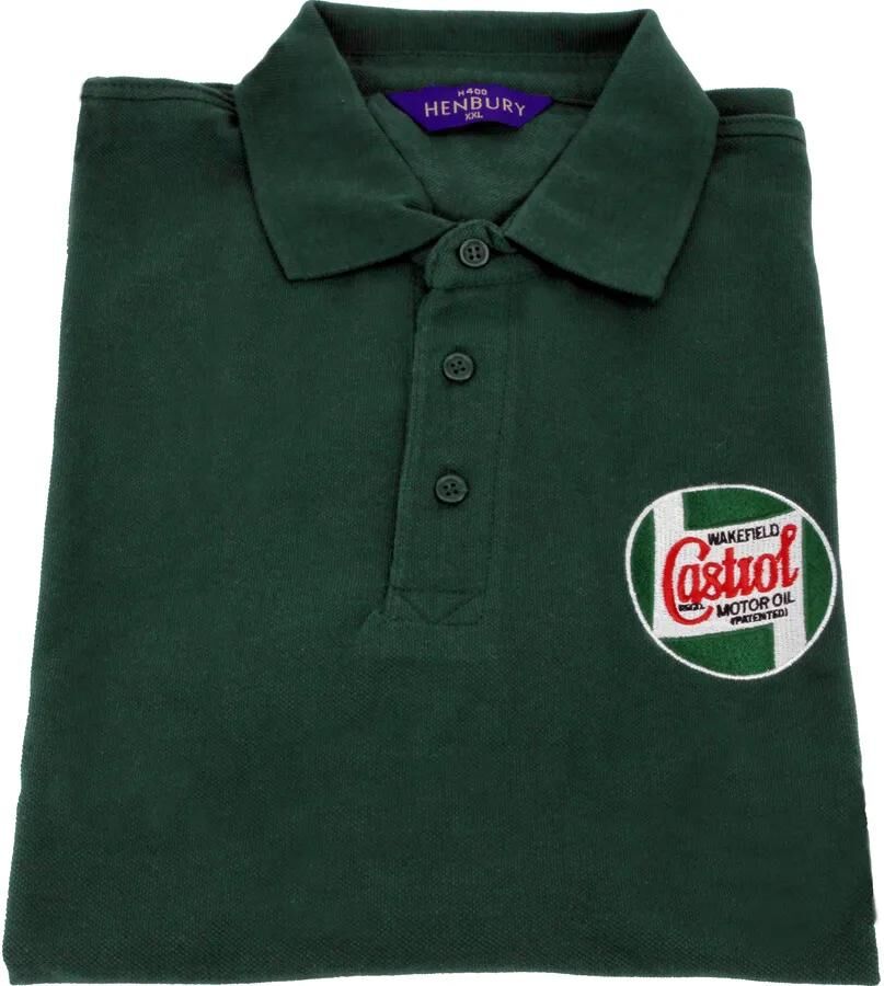 Castrol Classic Polo Shirt Shirt Classic Green Gr. M 48