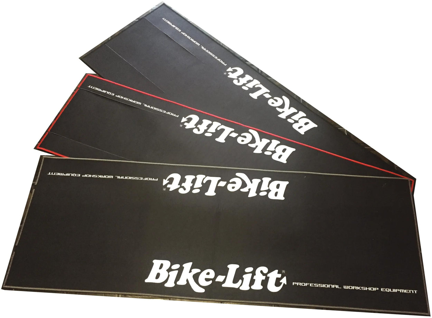Alfombrilla protectora para elevador de bicicletas alfombrillas protectoras para elevador de bicicletas bl-lc sport dobladillo rojo