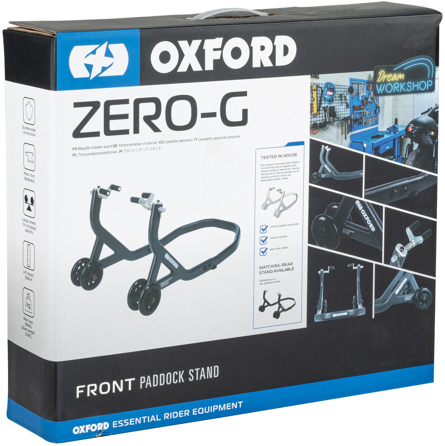 Test di assemblaggio di Oxford. Zer anteriore nero