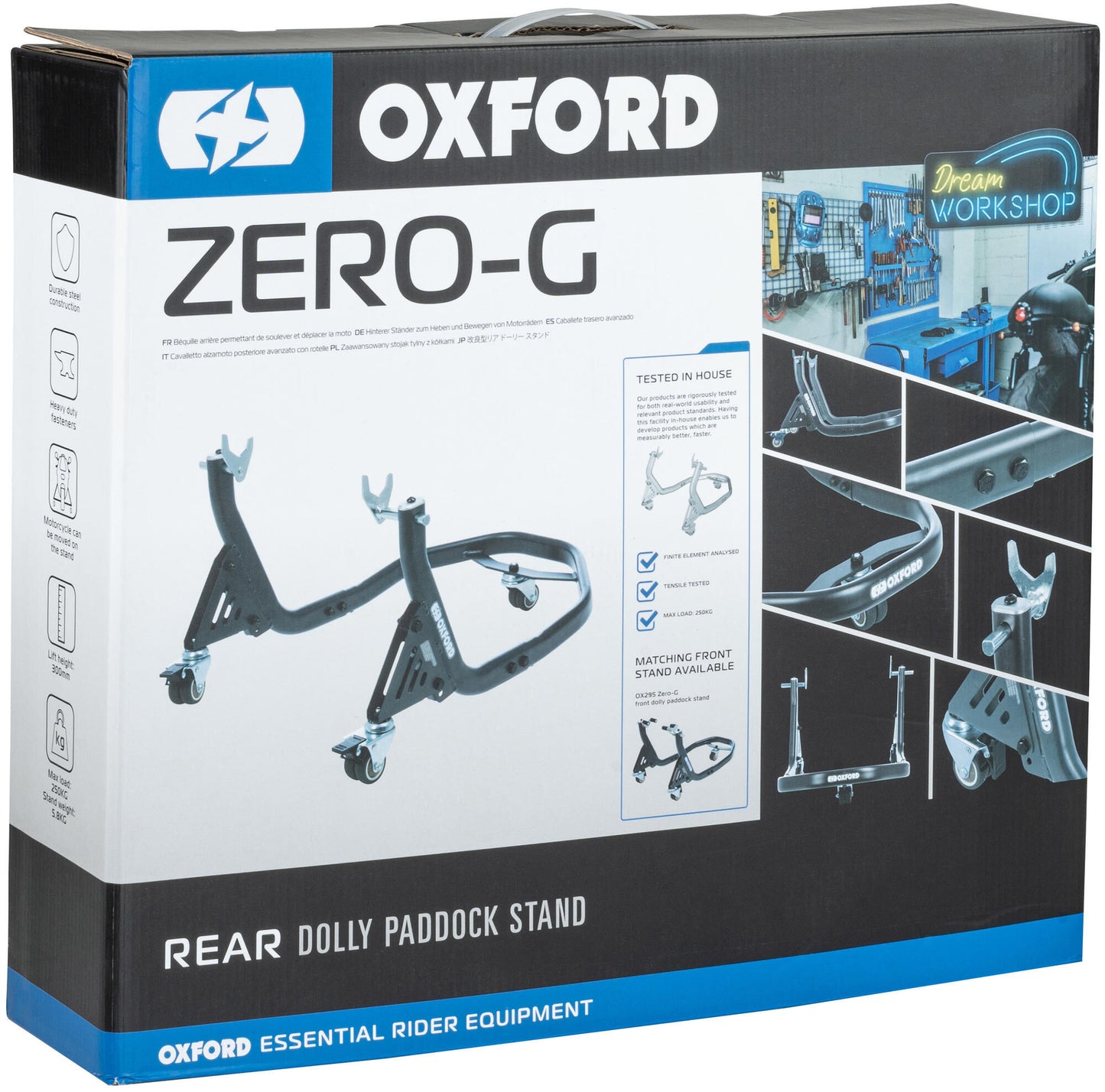 Test di assemblaggio di Oxford. Zer Back Black
