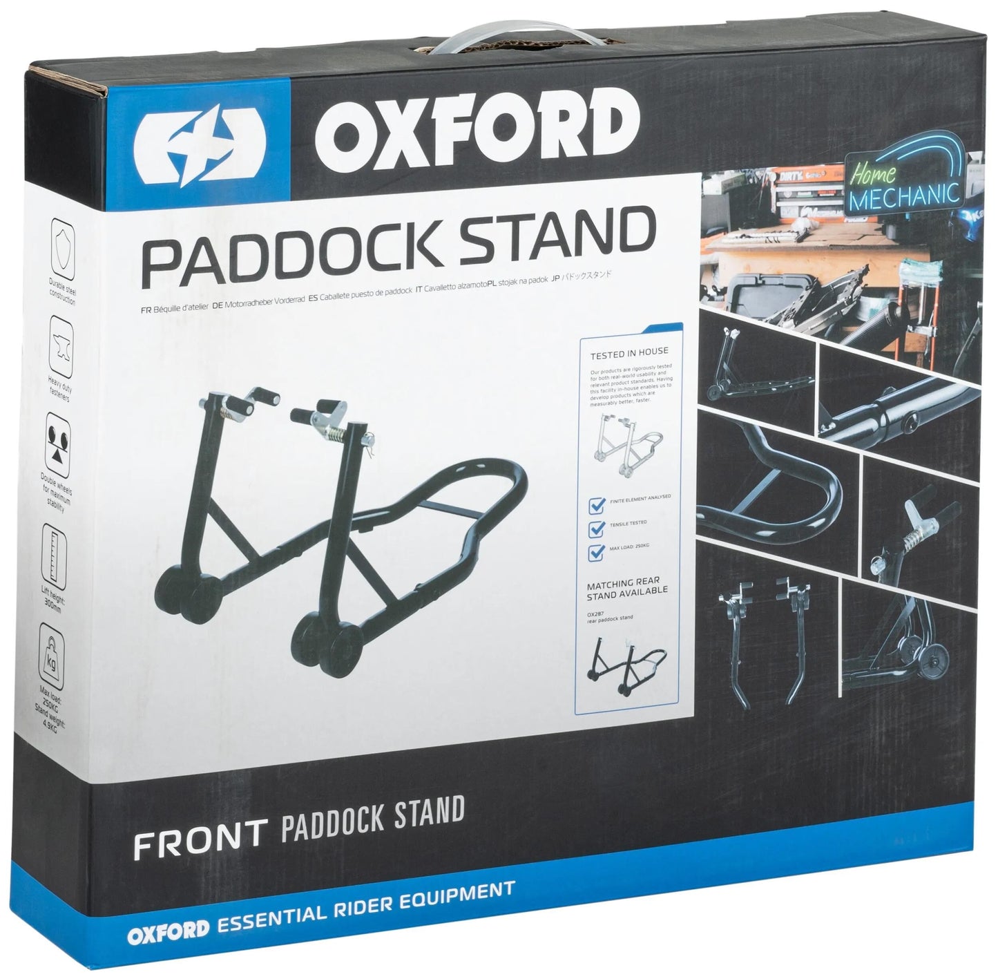 Oxford montageständer paddock stand montagest. front black