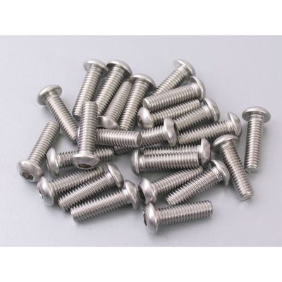 Tornillo Allen cabeza redonda M6 x 20 mm acero inoxidable 25 piezas (214291)