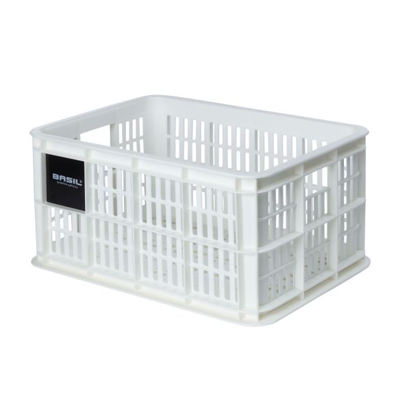 Basil Fietskrat S - Small - 17,5 litri - Bianco