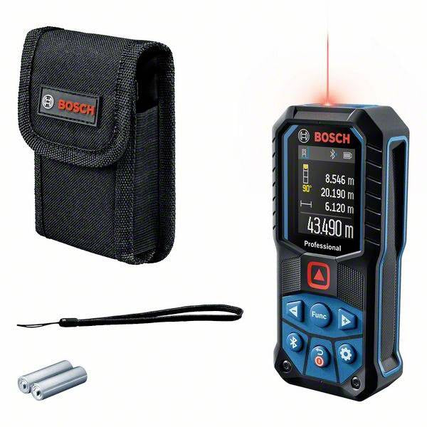 Bosch blauw glm 50-27 c | professional laserafstandsmeter | bluetooth | statiefadapter 6.3 mm - 0601072t00