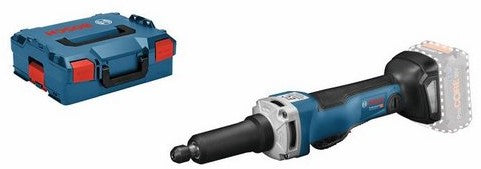 Smerigliatrice diritta professionale Bosch blue ggs 18v-23 plc con interruttore di sicurezza senza batterie e caricabatterie in l-boxx - 0601229200