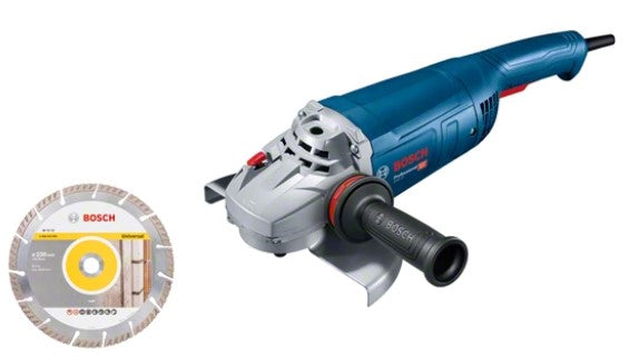 Bosch azul gws 22-230 j juego profesional | amoladora angular | 230 mm | 2200 vatios - 06018c1301