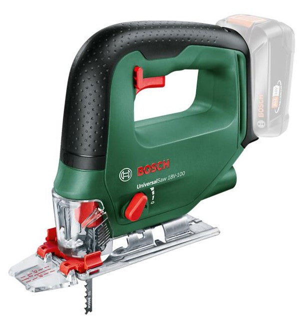 Sierra de calar inalámbrica Bosch verde universal 18v-100 | 18v | excluido batería y cargador - 0603011100