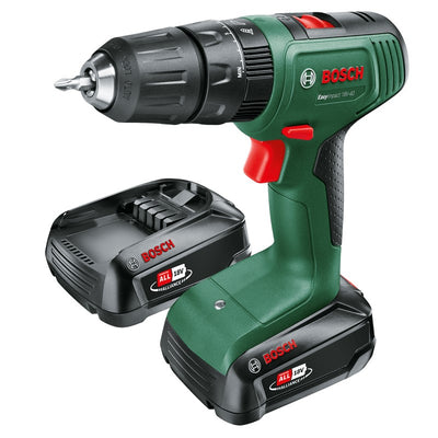 Imp bosch verde easyact 18v-40 | trapano avvitatore a percussione a batteria | con due posizioni | incl. 2 batterie e caricabatterie - 06039d8108