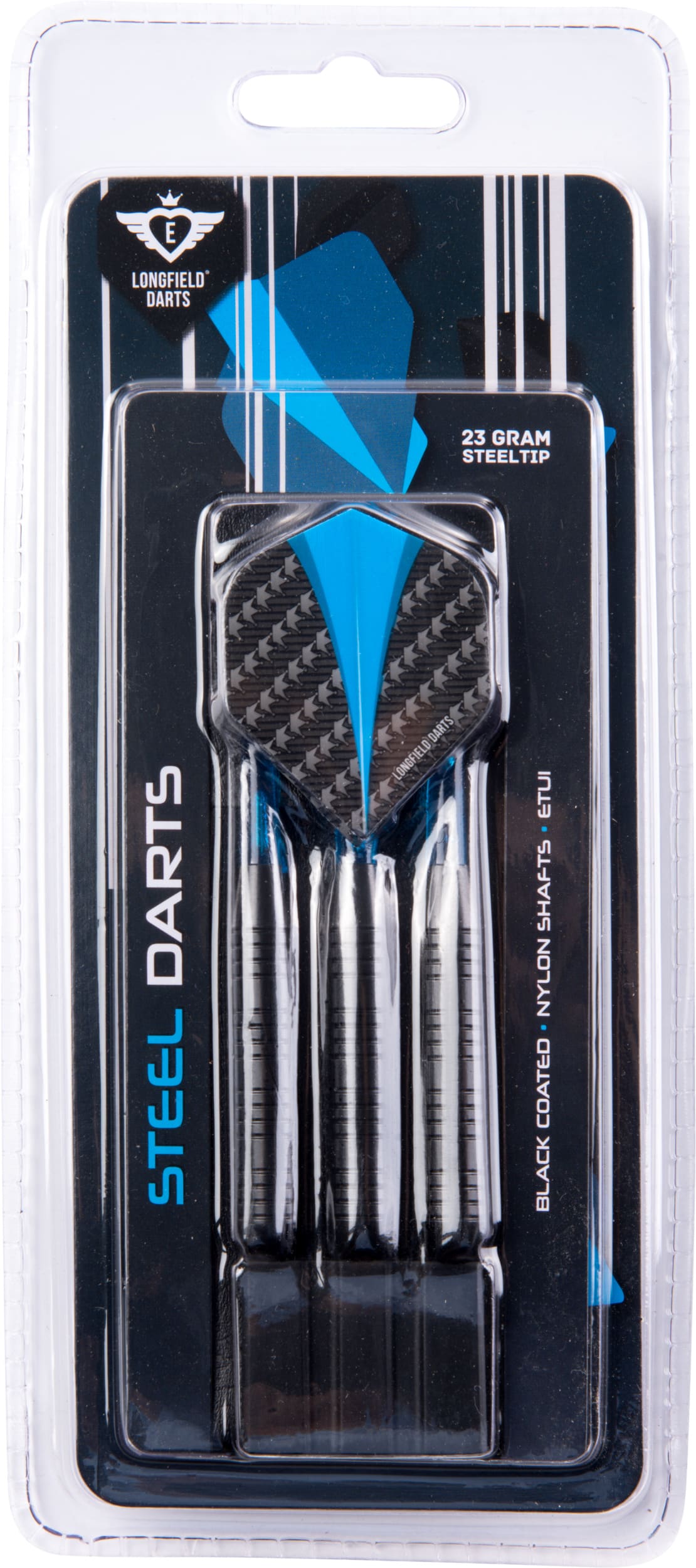 Longfield Darts Steeltip dartspijl Set 23 grammi blu nera 3 pezzi