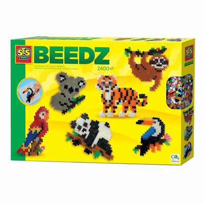 SES Creative Beedz String Beads - Animali della giungla