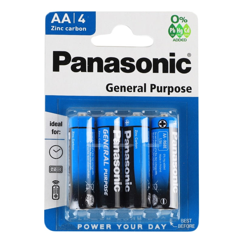 Panasonic AA General Purpose batterie 4 pezzi