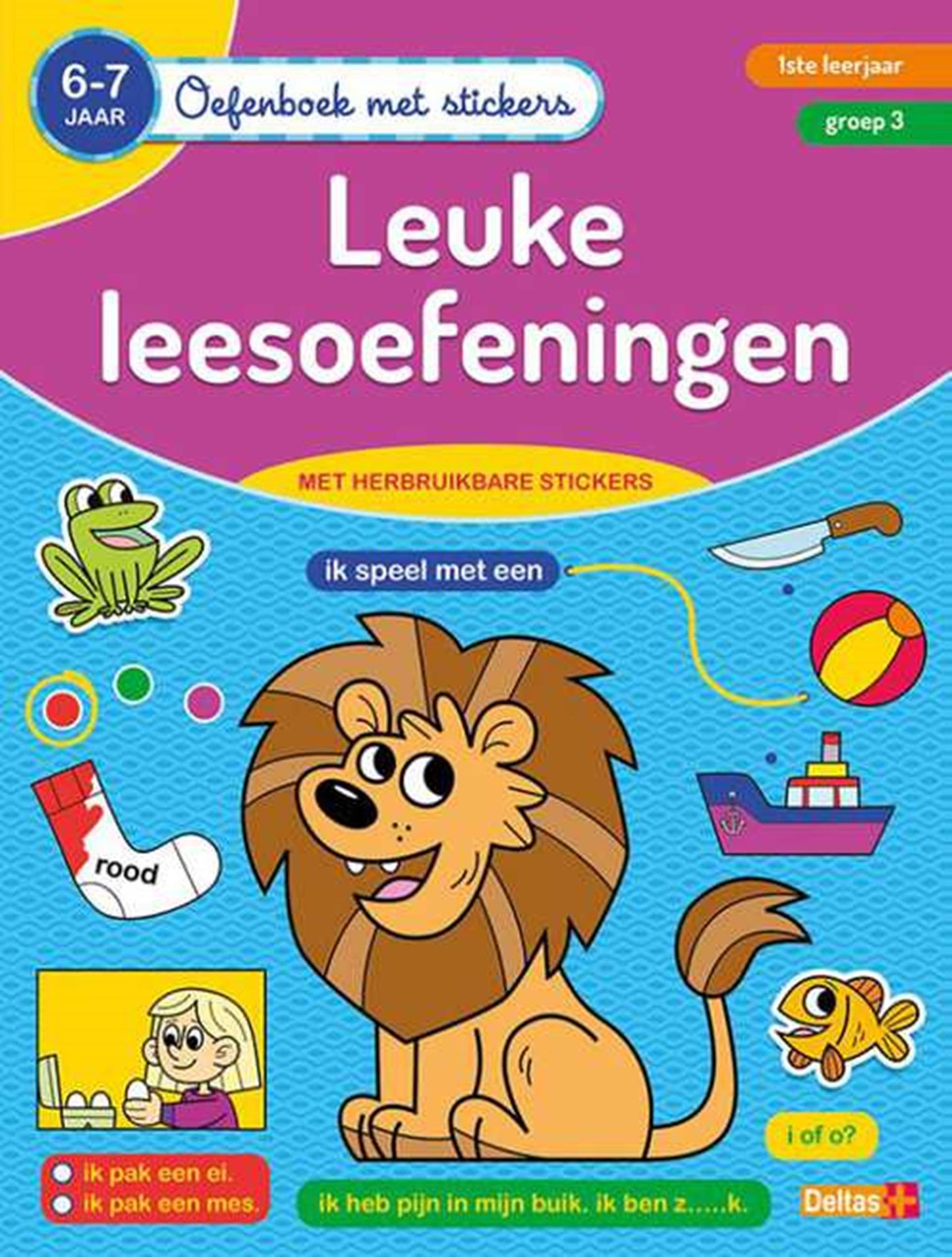 Libro de ejercicios de Deltas con pegatinas buenos ejercicios de lectura (6-7 años)