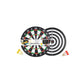Longfield Darts Double -sided Paper Dartboard With 6 Darts