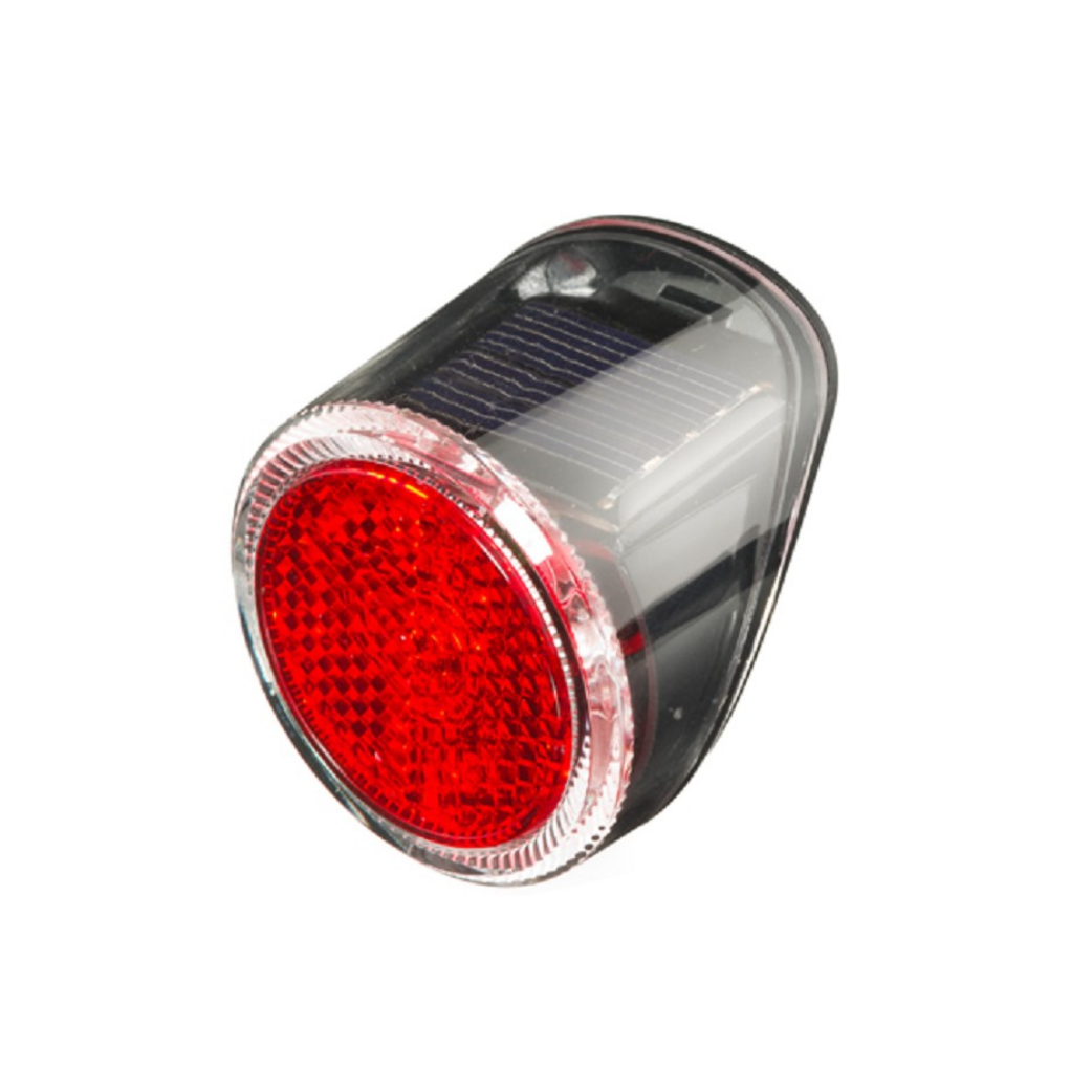 piloto trasero led solar rojo negro