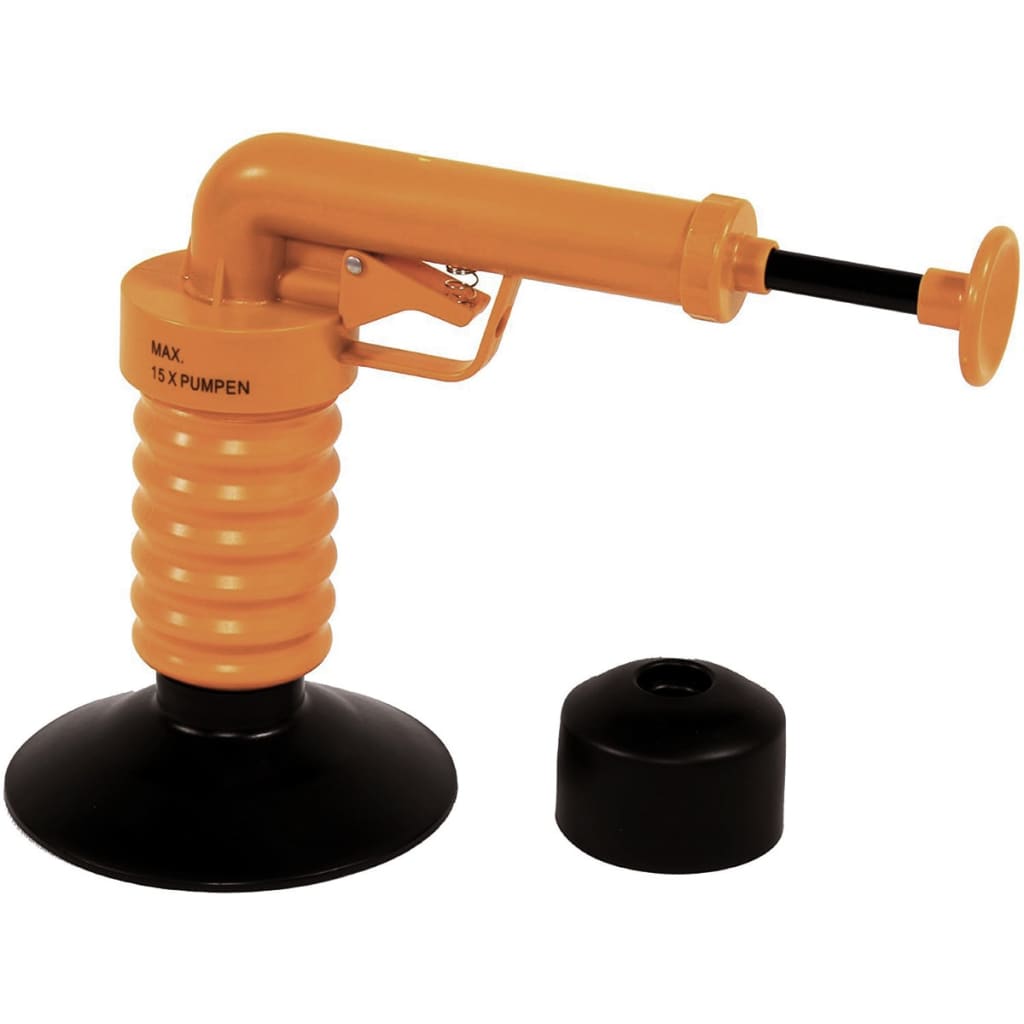 Drain Buster Drain Buster Afvoerontstopper handmatig oranje en zwart