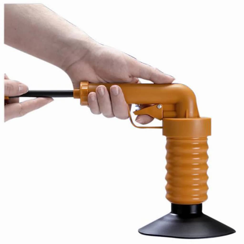 Drain Buster Drain Buster Afvoerontstopper handmatig oranje en zwart