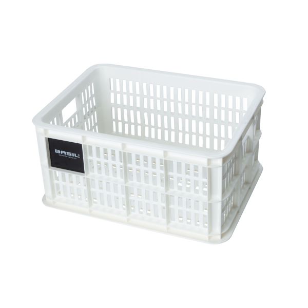 Basil Fietskrat S - Small - 17,5 litri - Bianco