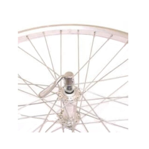 Rueda delantera 28x1 5 8x1 3 8. llanta aluminio, plata. buje fallo