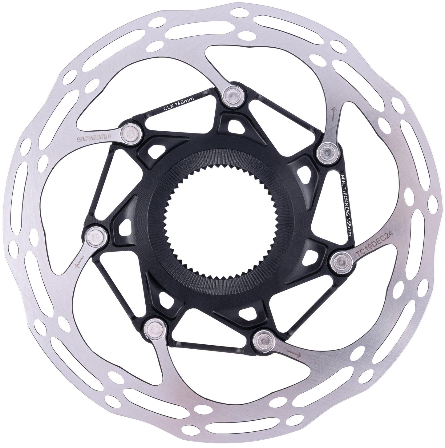 Linea centrale del rotore SRAM X 140 mm con chiusura