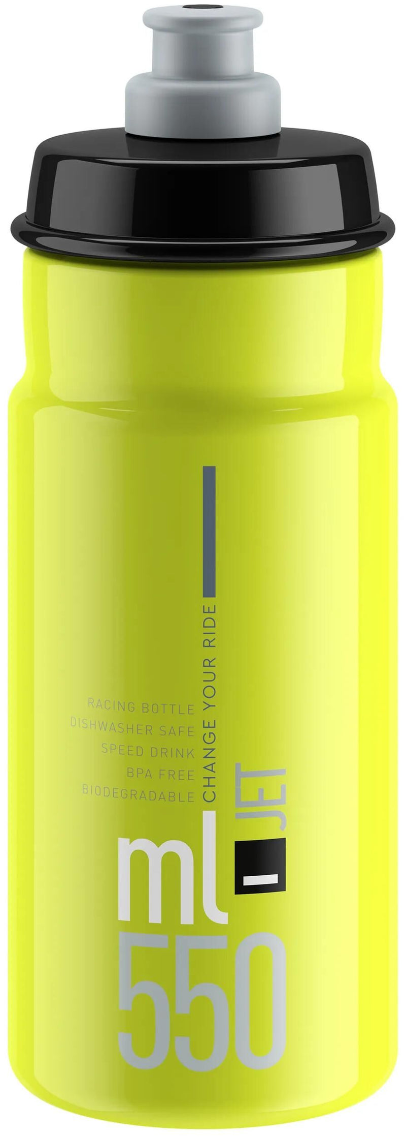 Elite bidon jet plus bottle jet plus 550ml yellow black