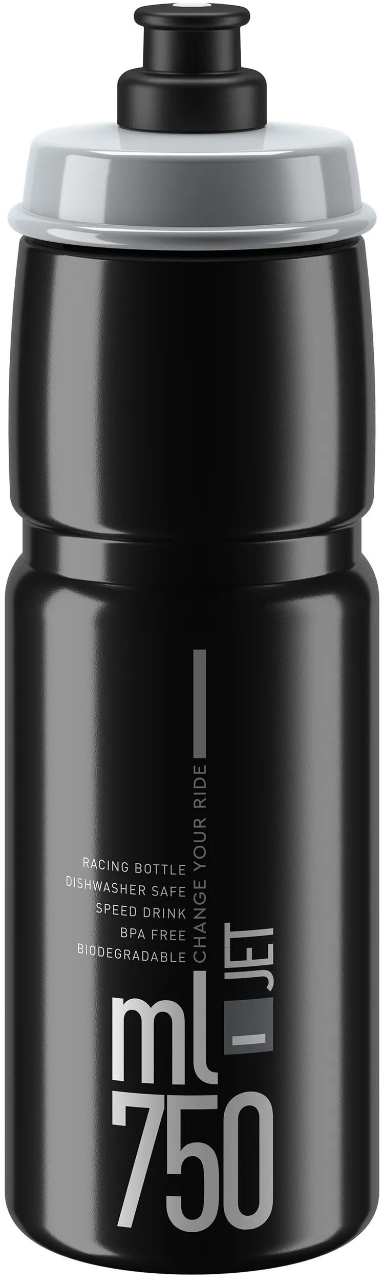Jet per bottiglia d'acqua Elite più getto per bottiglia più 750 ml nero grigio