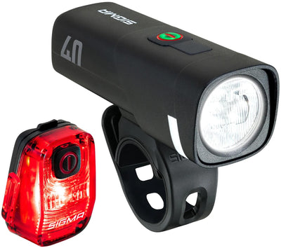 Sigma sport leuchten-set aura 40 hiro 10 ride safe to school sigma battery light set aura 40 + hiro 10 rts va.