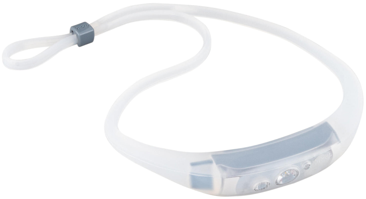 Lampada frontale Knog LED quokka run 150 lampada frontale quokka run 150 grigio trasparente