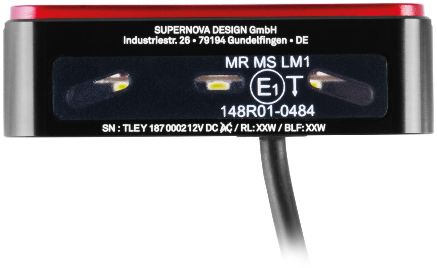 Supernova Supern a luce posteriore. Tl3 pro s nero