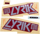 Rockshox Decal set RS Lyrik Ult. F.