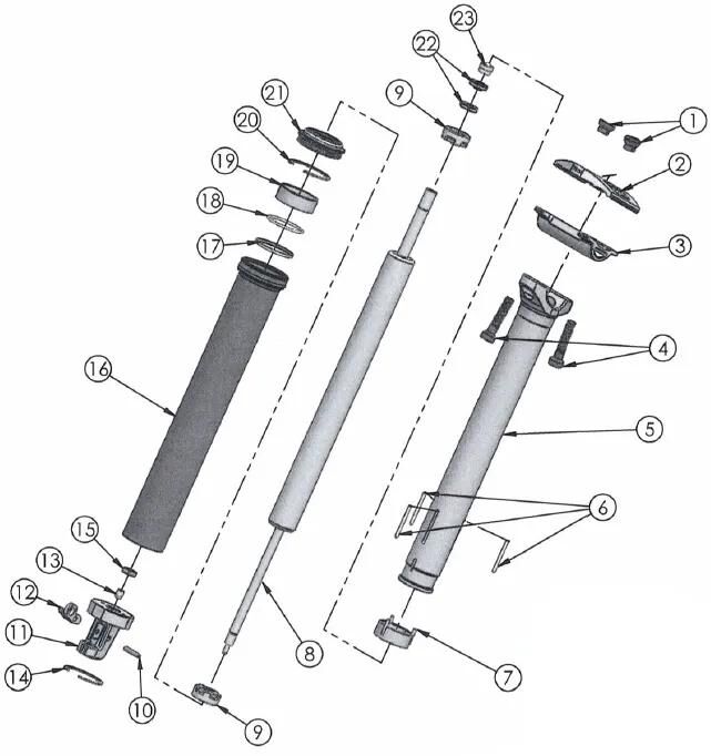 Kit de servicio contec Nara Dropair DLX Kit A