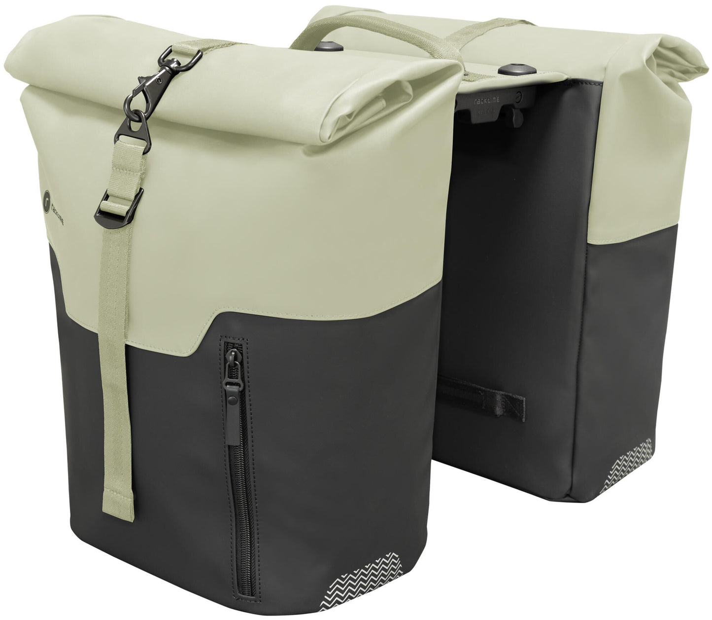Racktime doppeltasche virgil twin bags vir gil black pistachio