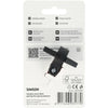 Simson timbre de bicicleta mini 32mm fijo montaje de plástico negro