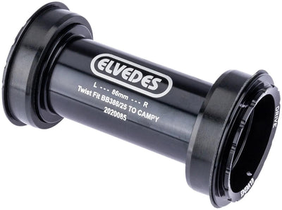 Twist Fit Bottom Breach Elvedes para BB386 Campagnolo Ultra Torque sin rodamientos 46 x 86 mm