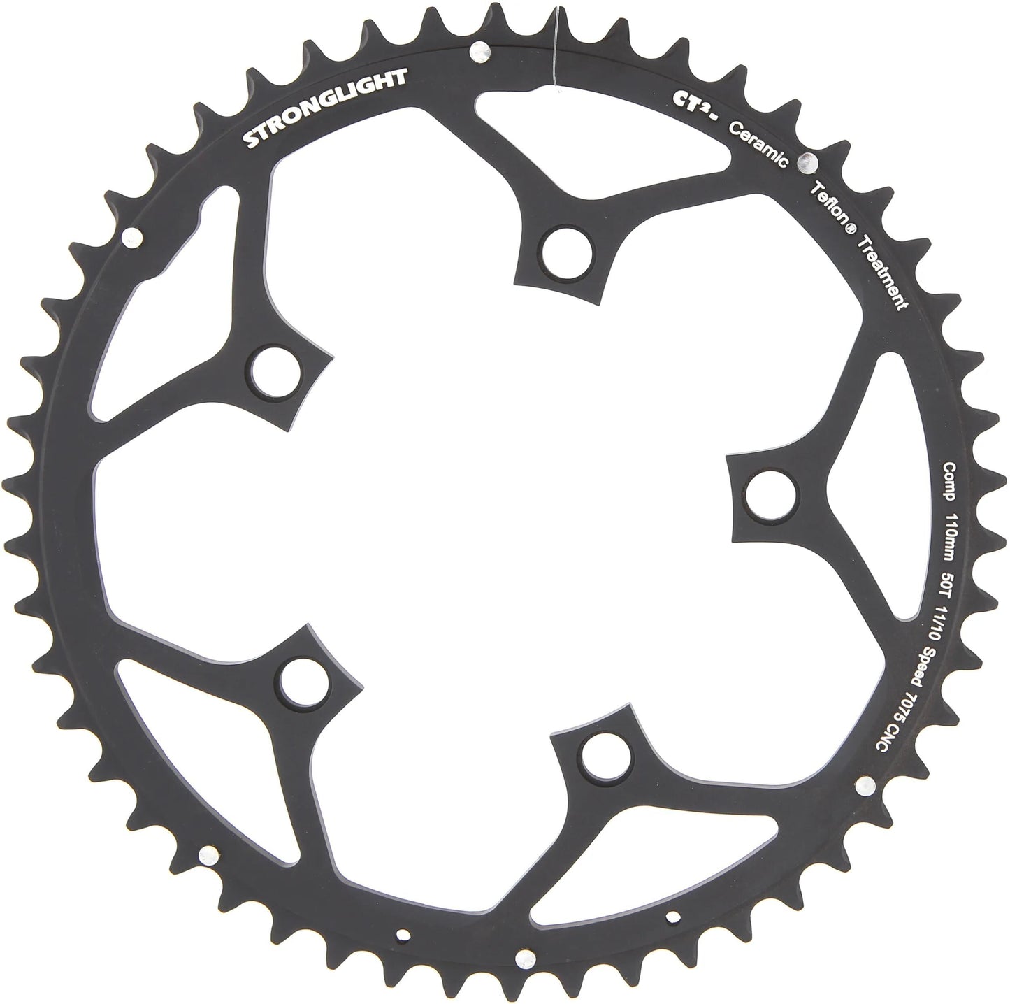 Stronglight kettenblatt ct2 chain ring strongl.ct2 110mm 50t b