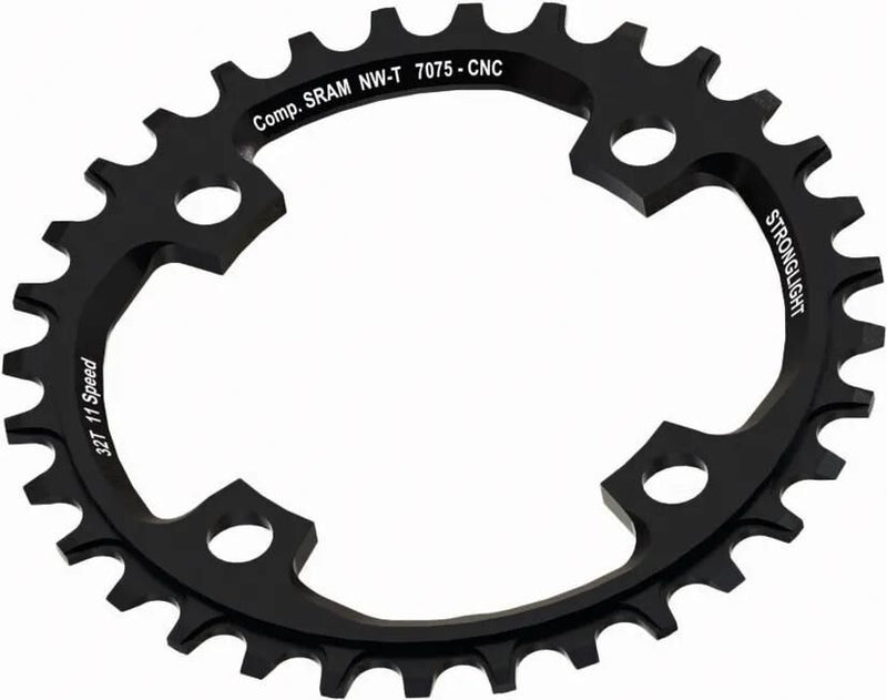 Anello a catena forte 36t bcd 104 alu nero