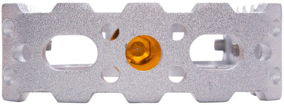 Pedal de plataforma valiente de plata