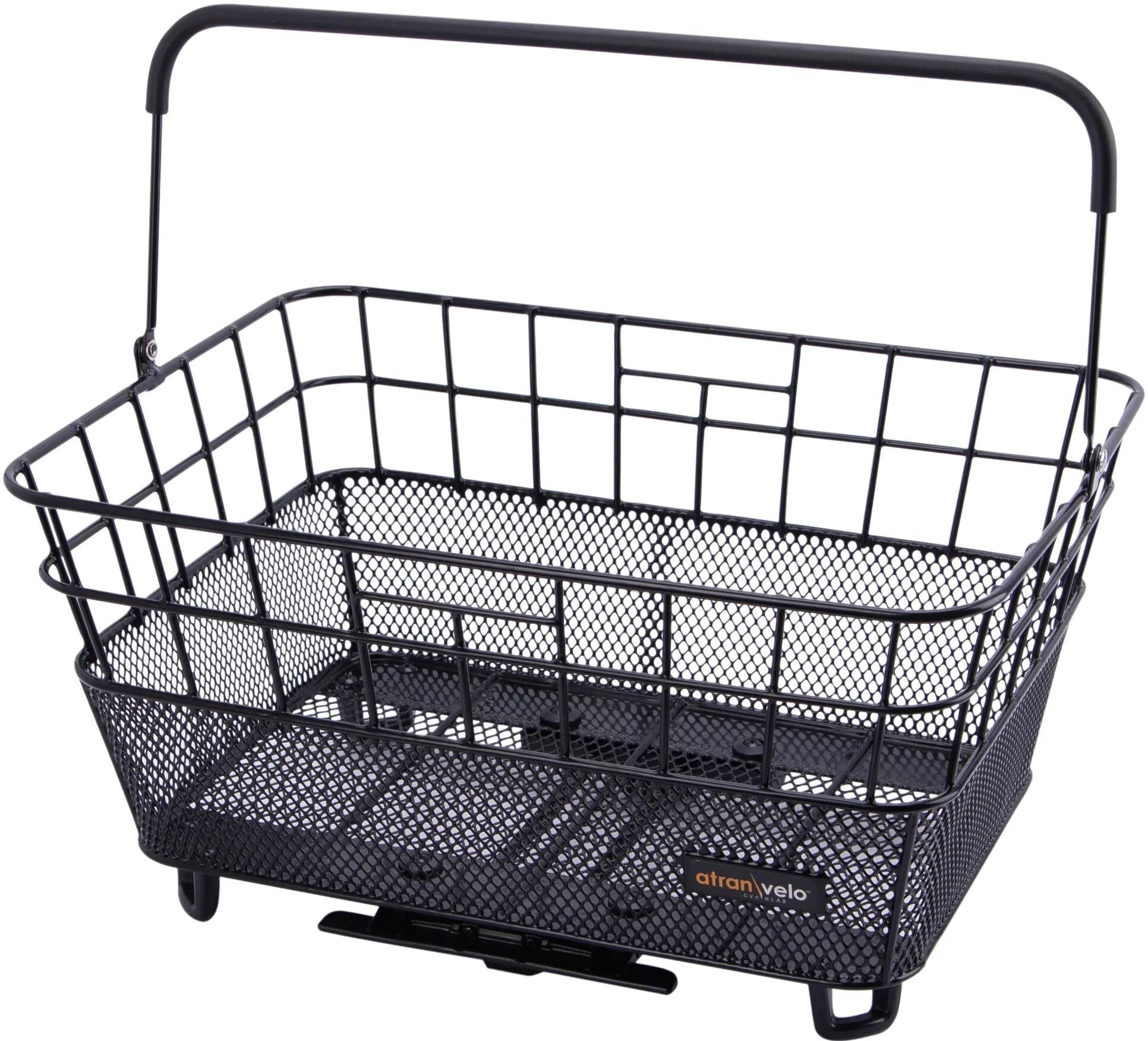 Atranvelo mand bring l avs rear basket bring l avs black