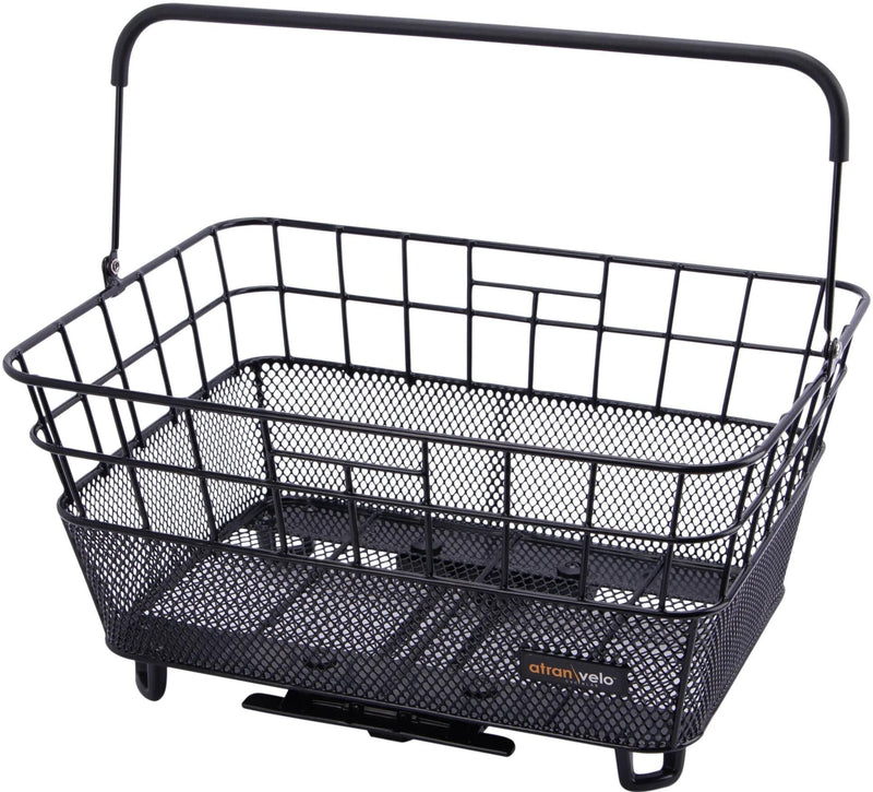 Atranvelo mand bring l avs rear basket bring l avs black