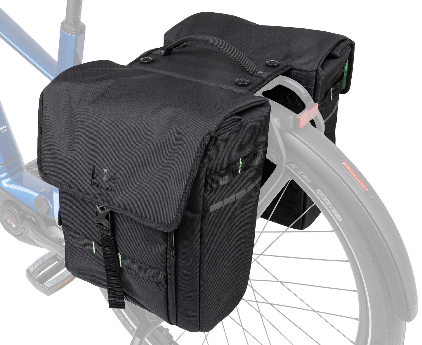 Contec dubbele tas via weekender ct twin bags via weeke nder mik 2.0 black