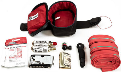 Silca Saddle Bag Mattone Grande Black Red