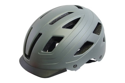 Qt Cycle Tech Casco Urban Style Mat Tamaño gris L 59-62 CM 2810387