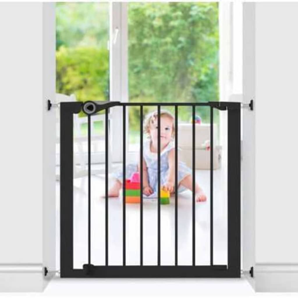 Noma Noma Safety Gate Fácil Ajuste de presión 75-82 CM Metal Negro 94313