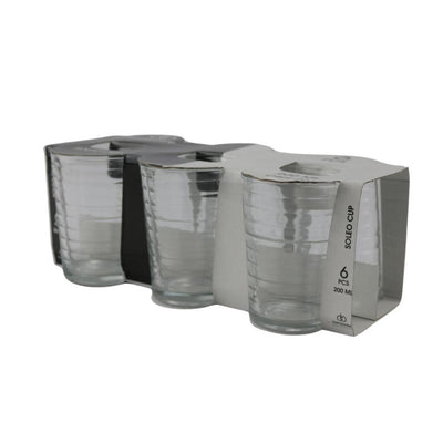 Vaso soleo 3 piezas 200ml | 6 piezas