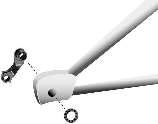 Union Derailleurpad GH-099 con anello a vite