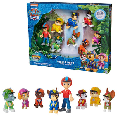 PAW PATRO PAW PAPLO PUBRITOS FIGURAS DE 8 PIEZAS
