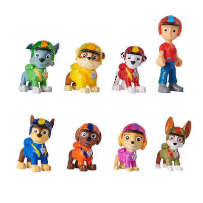 PAW PATRO PAW PAPLO PUBRITOS FIGURAS DE 8 PIEZAS