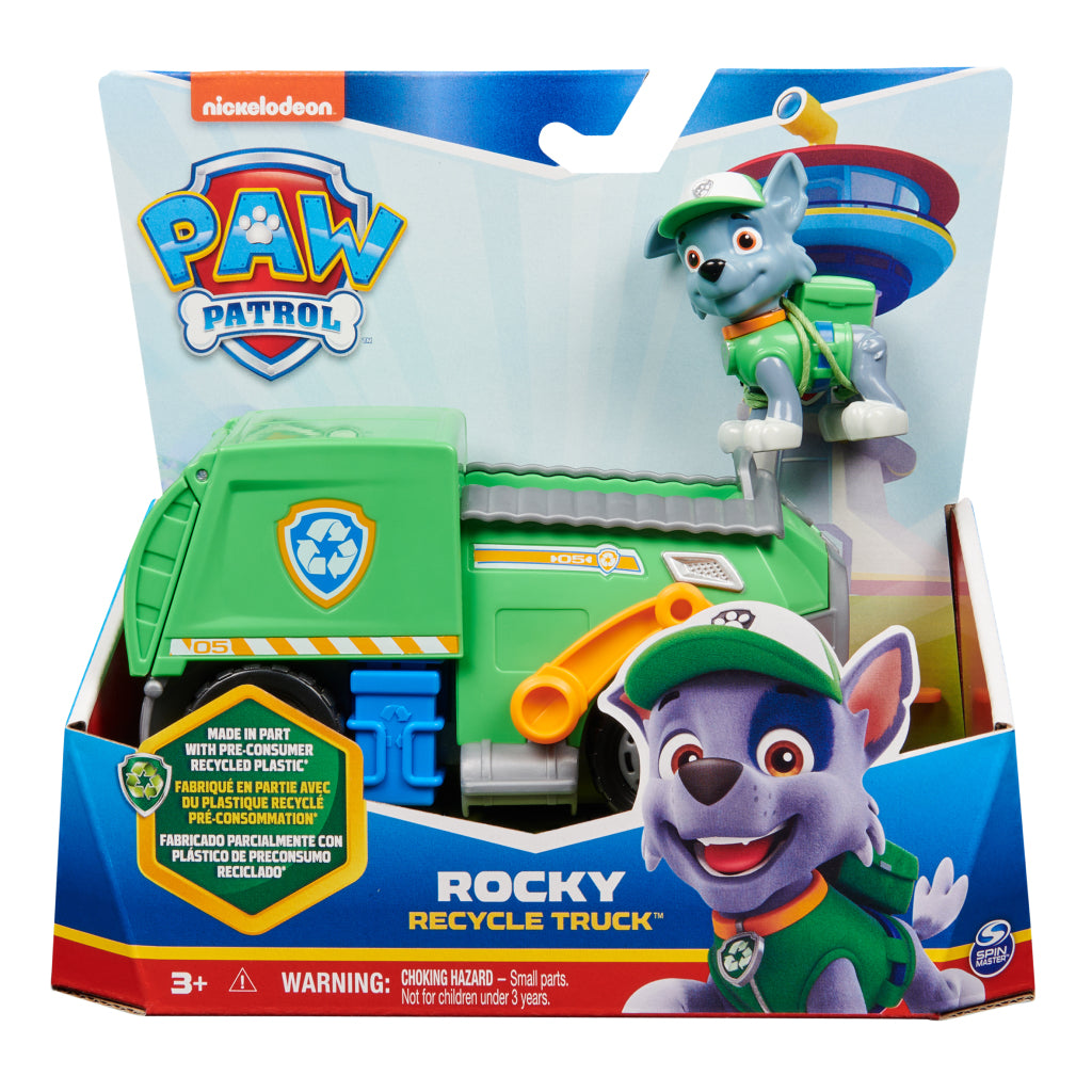 Camión de basura rocoso de la patrulla canina