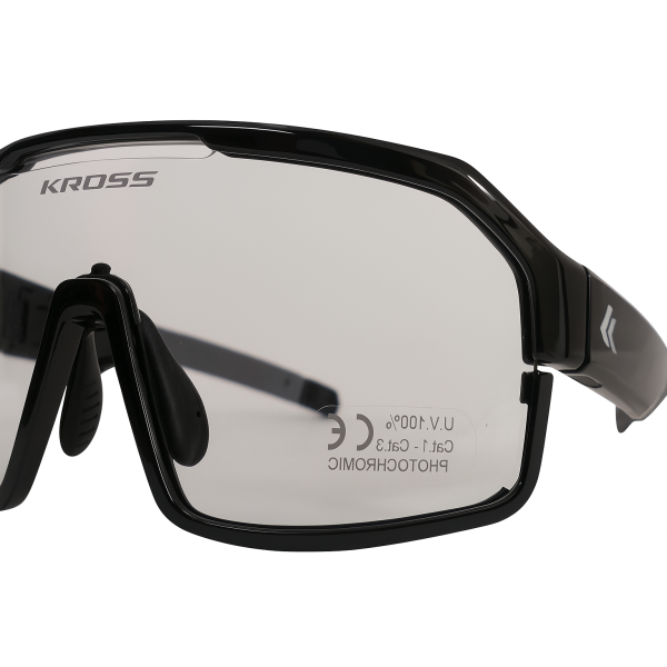Bross Bicycle Glasses volare UV400 Lenti terminanti - Frame nero